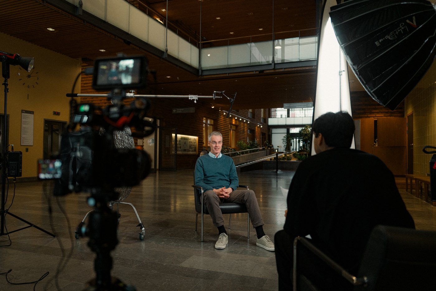 Bakom kulisserna, Intervju på Jönköping University