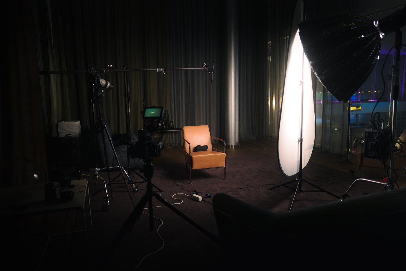 Bakom kulisserna, Studio med ljus